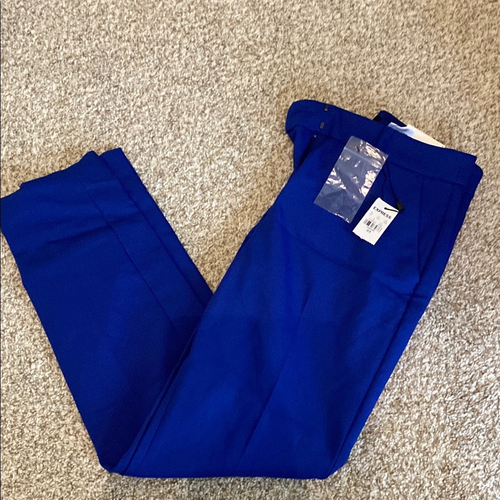 Express Blue Cropped Ankle Pants